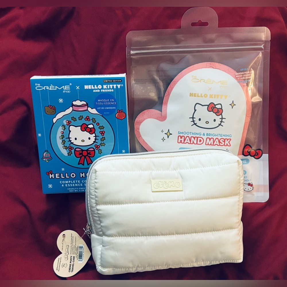 The Crème Shop x Hello Kitty Set of Face and Hand Masks and Cosmetic Case